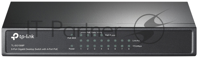 Коммутатор TP-Link SMB TL-SG1008P Коммутатор 8-port Gigabit Switch с 4 портами РоЕ