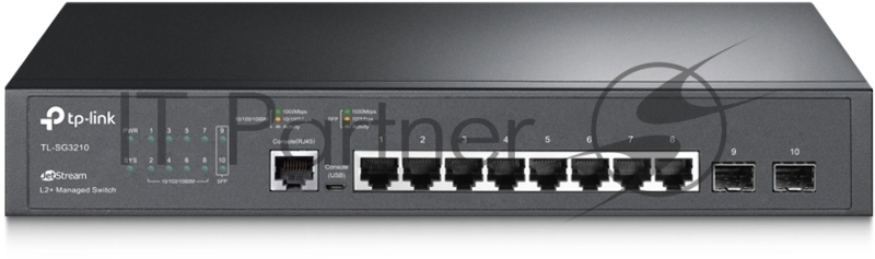 Сетевое оборудование TP-Link SMB TL-SG3210 Коммутатор JetStream 8-Port Gigabit L2 Lite Managed Switch with 2 SFP Slots