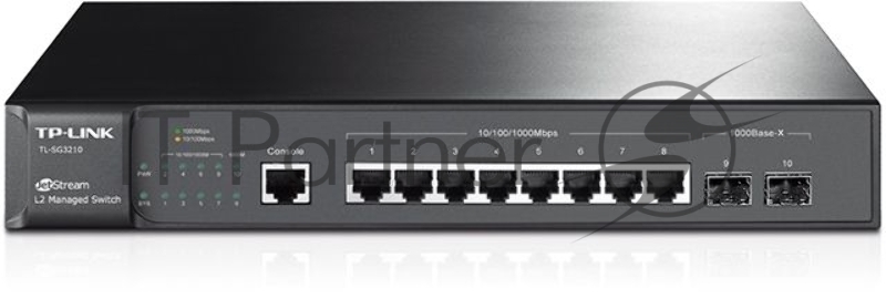 Сетевое оборудование TP-Link SMB TL-SG3210 Коммутатор JetStream 8-Port Gigabit L2 Lite Managed Switch with 2 SFP Slots