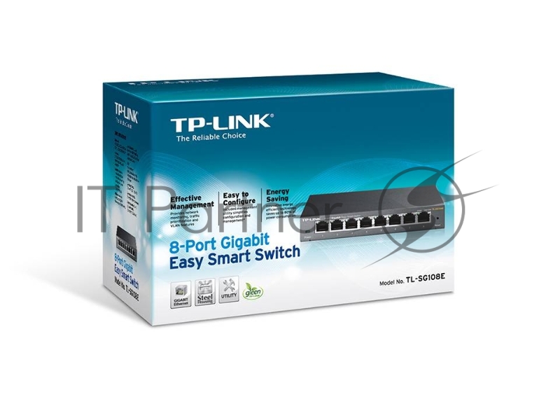 Коммутатор TP-Link SMB TL-SG108E 8-port Desktop Gigabit Switch, 8 10/100/1000M RJ45 ports