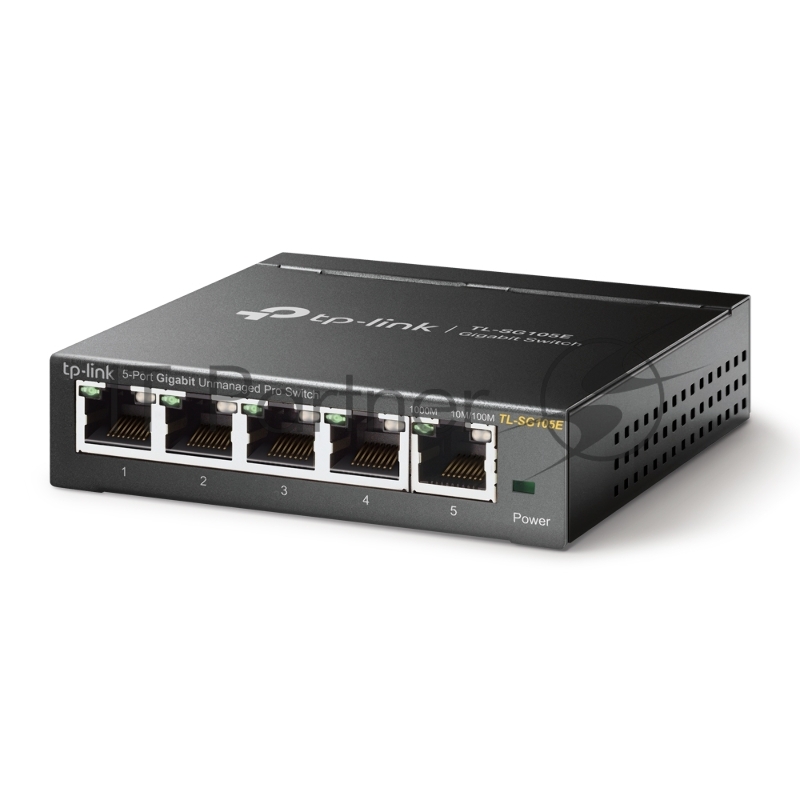 Сетевой коммутатор TP-Link SMB TL-SG105E 5-Port Gigabit Desktop Easy Smart Switch, 5 10/100/1000Mbps RJ45 ports, MTU/Port/Tag-based VLAN, QoS, IGMP Snooping