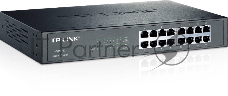 Коммутатор TP-Link SMB TL-SG1016D неуправляемый настольный/19U 16x10/100/1000BASE-T