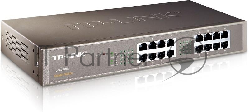 Коммутатор TP-Link SMB TL-SG1016D неуправляемый настольный/19U 16x10/100/1000BASE-T