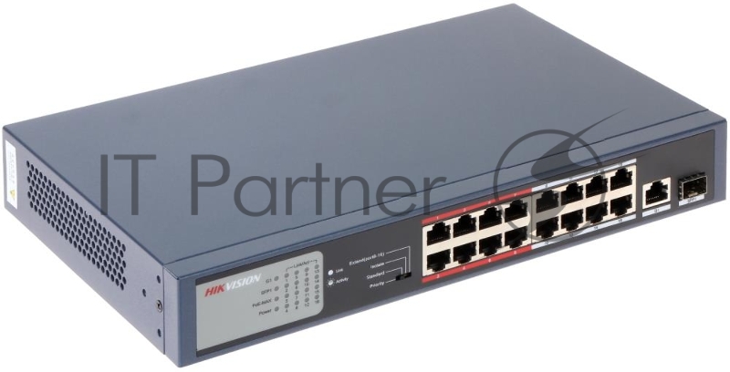 Коммутатор Hikvision DS-3E0318P-E 16xPOE