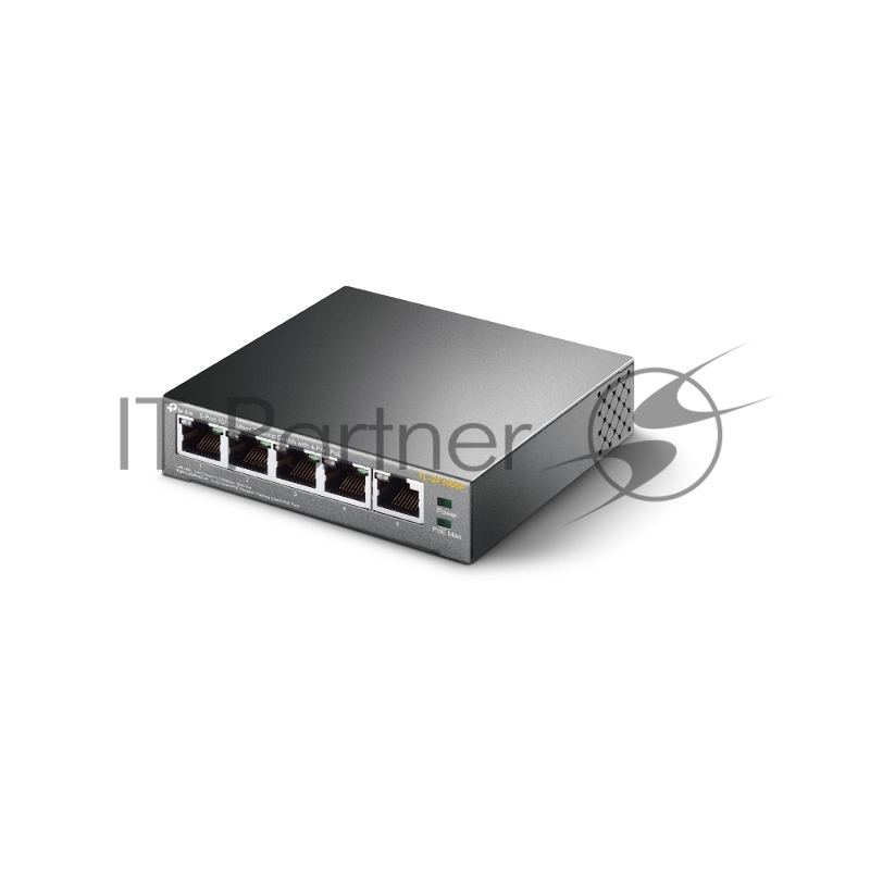 Коммутатор TP-Link SMB TL-SF1005P 5-портовый 10/100 Мбит/с настольный коммутатор с 4 портами PoE