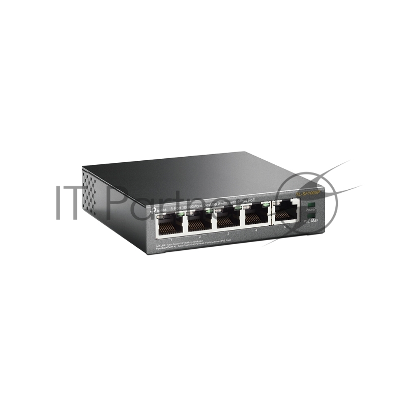 Коммутатор TP-Link SMB TL-SF1005P 5-портовый 10/100 Мбит/с настольный коммутатор с 4 портами PoE