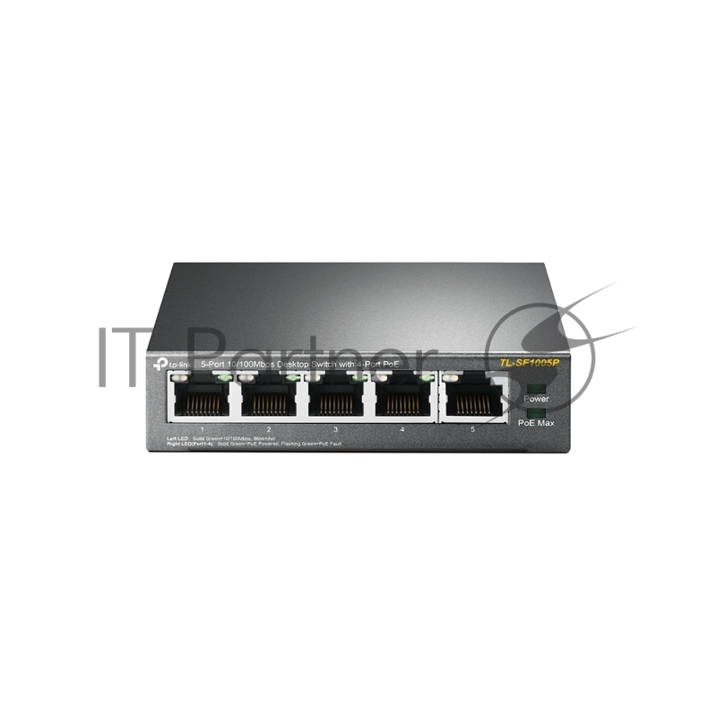 Коммутатор TP-Link SMB TL-SF1005P 5-портовый 10/100 Мбит/с настольный коммутатор с 4 портами PoE
