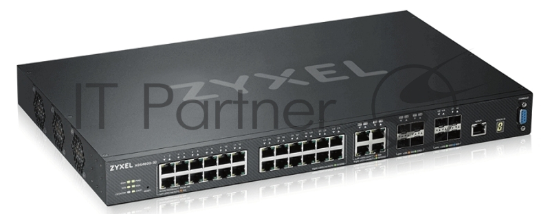 Коммутатор ZYXEL ZYXEL XGS4600-32 L3 Managed Switch, 28 port Gig and 4x 10G SFP+, stackable, dual PSU