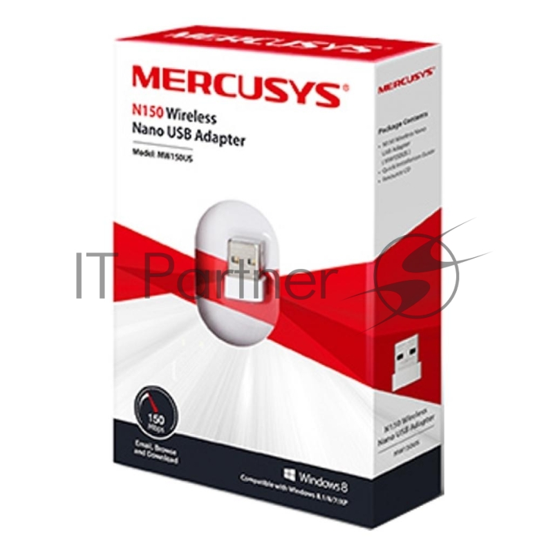 Адаптер Mercusys MW150US N150 Nano Wi-Fi USB-адаптер