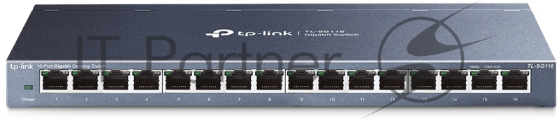 Коммутатор TP-LINK TL-SG116 16-портовый гигабитный настольный коммутатор