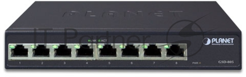 GSD-805 SOHO коммутатор 8-Port 1000Base-T Desktop Gigabit Ethernet Switch - Internal Power