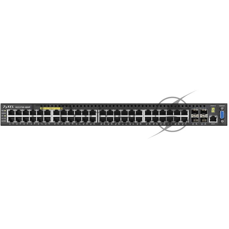 Коммутатор ZYXEL XGS3700-48HP 48-port Managed L2+ High Power PoE Gigabit Switch with 4 slots 10G SFP+