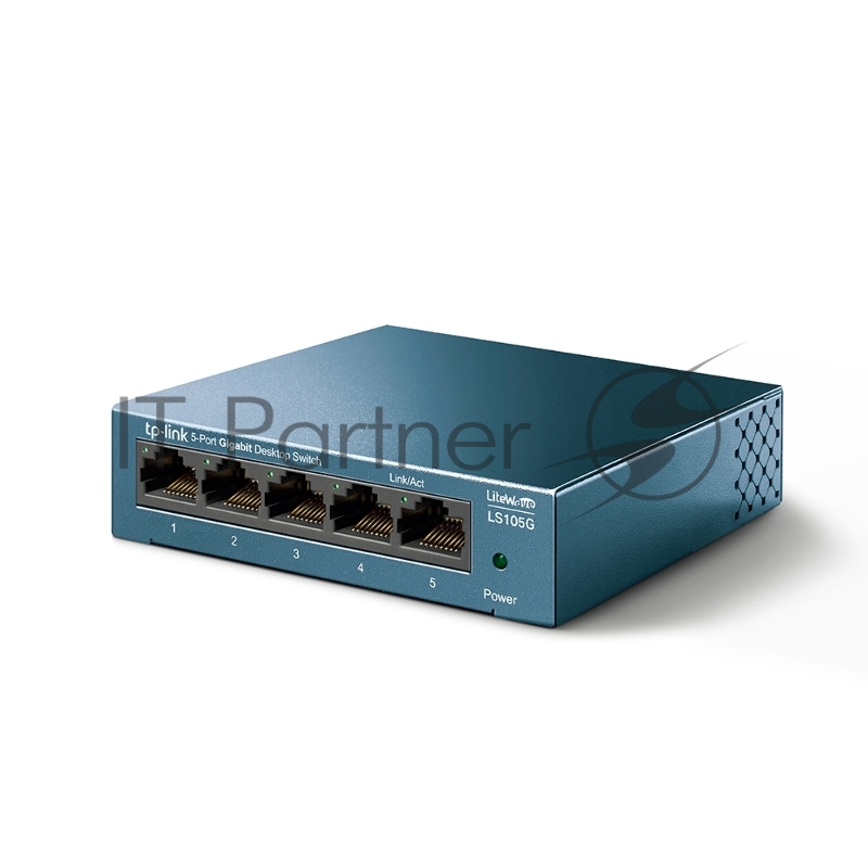 Коммутатор TP-Link 5 ports Giga Unmanagement switch, 5 10/100/1000Mbps RJ-45 ports, metal shell, desktop and wall mountable, plug and play, support 802.1p QoS, power saving