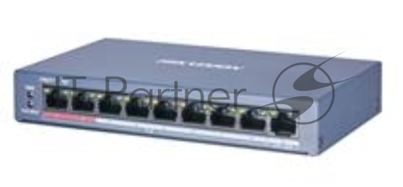 Коммутатор Hikvision DS-3E0109P-E/M(B) 9x100Mb 8PoE+ 58W неуправляемый