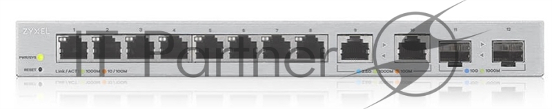 Коммутатор Zyxel XGS1210-12-ZZ0101F 8G 2SFP+ управляемый