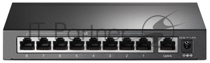 Коммутатор 9-port 10/100Mbps unmanaged switch with 8 PoE+ ports, compliant with 802.3af/at PoE, 65W PoE budget, support 250m Extend Mode, Priority mode and Isolation mode, desktop mount, plug and play.