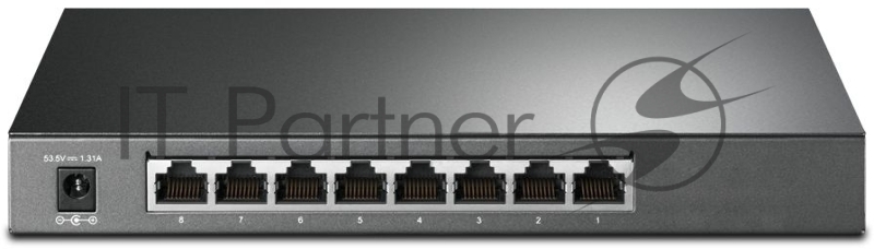 Коммутатор TP-Link JetStream 8-Port Gigabit Smart Switch with 4-Port PoE+, 4× Gigabit PoE+ Ports, 802.3at/af, 62 W PoE Power, Desktop Steel CaseIntegration with Omada SDN Controller, 802.1Q VLAN, STP/RSTP/MSTP, IGMP Snooping, 802.1p/DSCP QoS, ACL, 80
