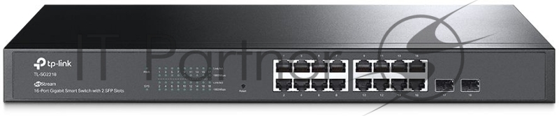 Коммутатор TP-Link Jetstream 16-port gigabit smart switch with 2-gigabit uplink ports