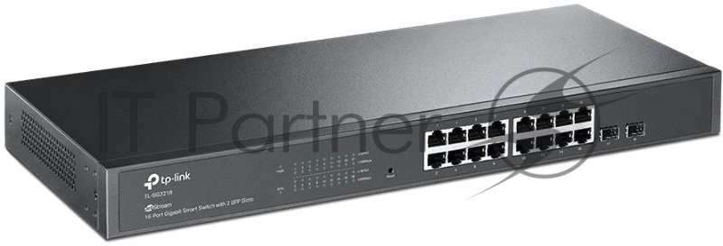 Коммутатор TP-Link Jetstream 16-port gigabit smart switch with 2-gigabit uplink ports