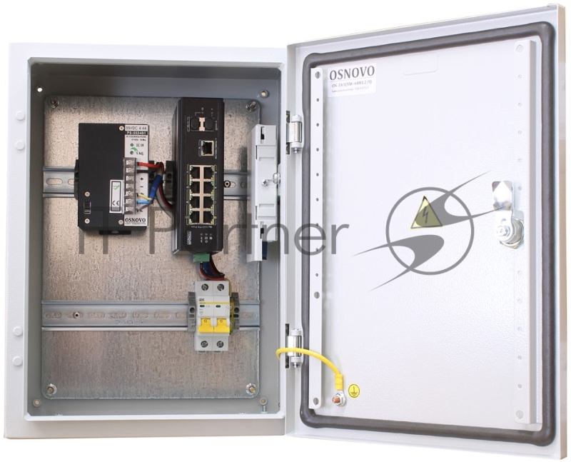 Коммутатор Osnovo SW-60812/I 8x100Mb 1G 2SFP 300W