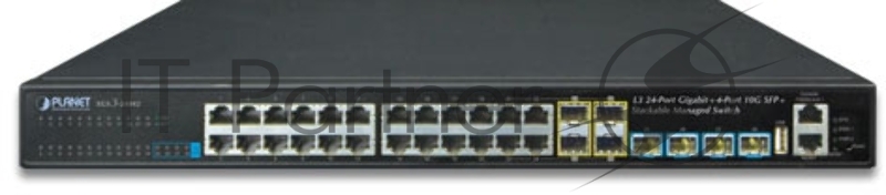 Коммутатор PLANET Technology XGS3-24042 Layer 3 24-Port 10/100/1000T with 4-port shared 1000X SFP + 4-Port 10G SFP+ Stackable Managed Switch