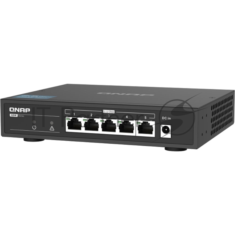Коммутатор QNAP QSW-1105-5T 5-Port RJ-45 Unmanaged 2.5Gbps fanless switch, Switching Capacity 25Gbps