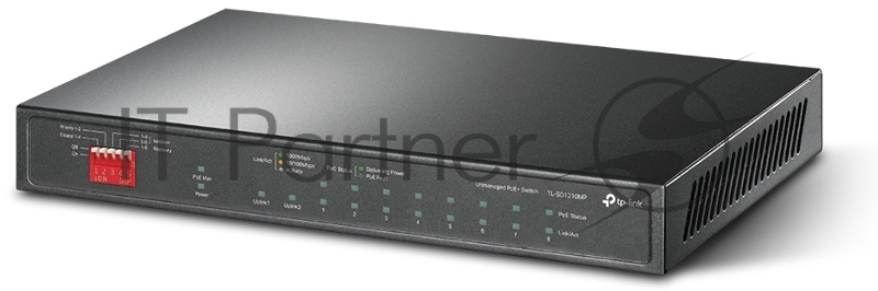 Настольный коммутатор TP-Link TL-SG1210MP 10-портовый гигабитный на 8 портов PoE+