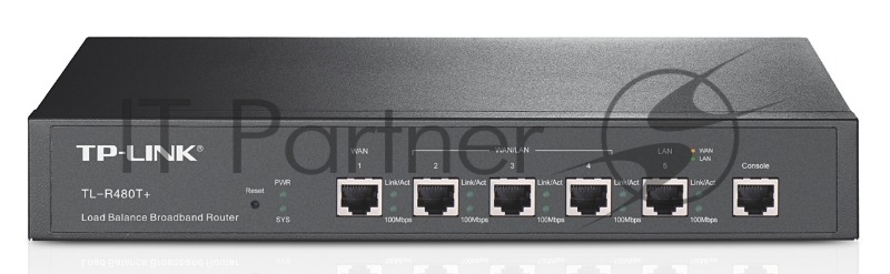 Маршрутизатор TP-Link SMB TL-R480T+ Роутер для ср.бизнеса 1WAN+4LAN 10/100Mb/s,Intel IXP 266MHz, Firewall,NAT,VPN