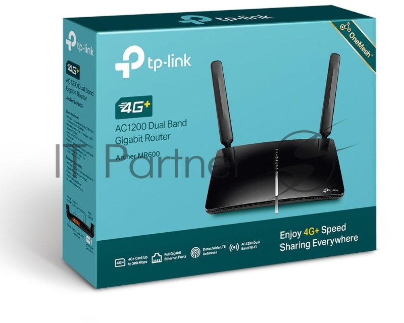 Роутер TP-Link Archer MR600 AC1200 Двухдиапазонный гигабитный 4G+ Cat6 Wi-Fi