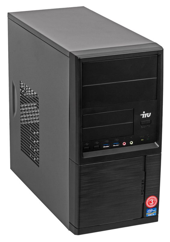 ПК IRU Office 315 MT i5 7400 (3)/8Gb/SSD240Gb/HDG630/Free DOS/GbitEth/500W/черный
