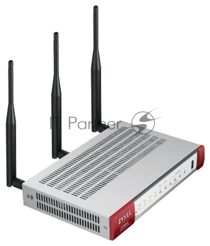 Межсетевой экран Zyxel ZyWALL USG FLEX 100W с набором подписок на 1 год (AS,AV,CF,IDP), 2xWAN GE (1xRJ-45 и 1xSFP), 4xLAN/DMZ GE, 802.11a/b/g/n/ac (2,4 и 5 ГГц), 1xUSB3.0, AP Controller (8/24)