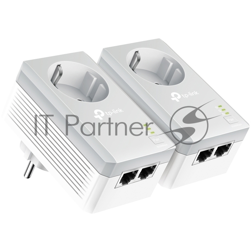 Сетевой адаптер TP-Link TL-PA4020PKIT Сетевое оборудование / PowerLine / Ethernet adapter / TP-Link / TL-PA4020PKIT / 500Mbps, 2 Ethernet порта, розетка, 2 шт в упаковке, 100Mbps Fast Ethernet, HomePlug AV