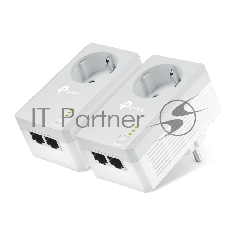 Сетевой адаптер TP-Link TL-PA4020PKIT Сетевое оборудование / PowerLine / Ethernet adapter / TP-Link / TL-PA4020PKIT / 500Mbps, 2 Ethernet порта, розетка, 2 шт в упаковке, 100Mbps Fast Ethernet, HomePlug AV