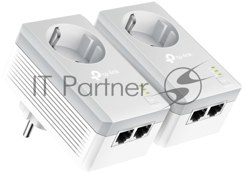 Сетевой адаптер TP-Link TL-PA4020PKIT Сетевое оборудование / PowerLine / Ethernet adapter / TP-Link / TL-PA4020PKIT / 500Mbps, 2 Ethernet порта, розетка, 2 шт в упаковке, 100Mbps Fast Ethernet, HomePlug AV