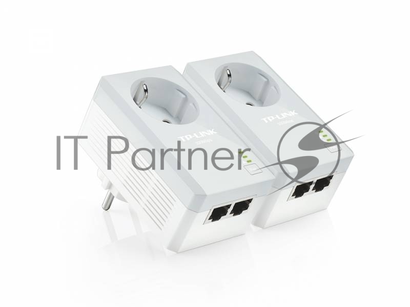 Сетевой адаптер TP-Link TL-PA4020PKIT Сетевое оборудование / PowerLine / Ethernet adapter / TP-Link / TL-PA4020PKIT / 500Mbps, 2 Ethernet порта, розетка, 2 шт в упаковке, 100Mbps Fast Ethernet, HomePlug AV