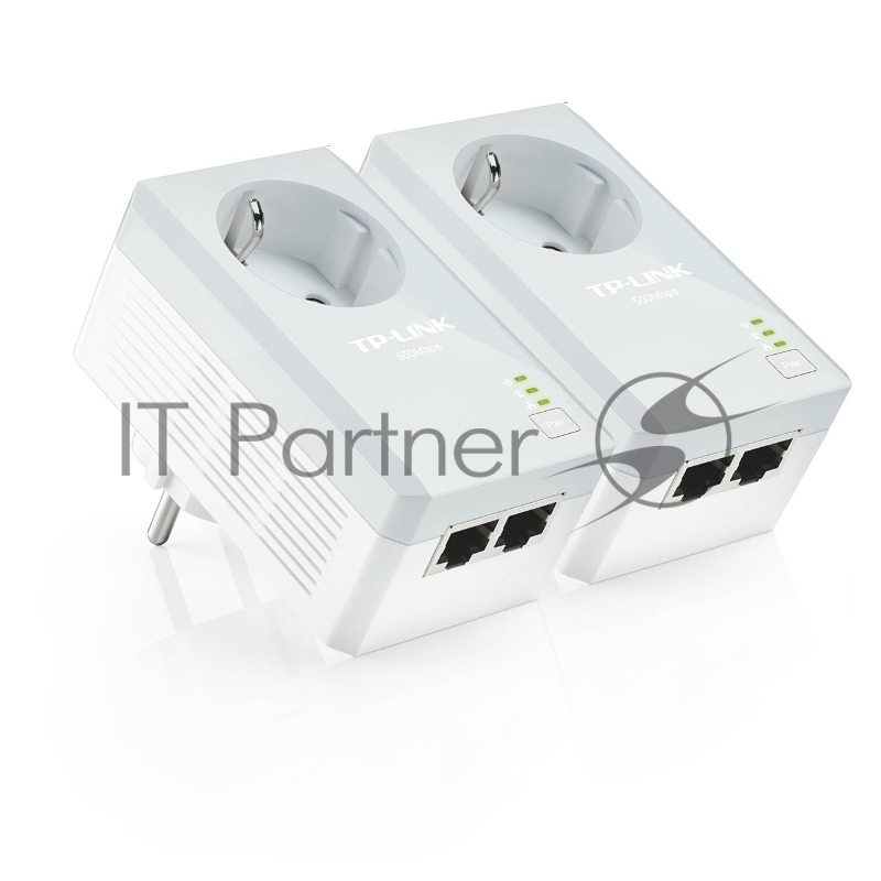 Сетевой адаптер TP-Link TL-PA4020PKIT Сетевое оборудование / PowerLine / Ethernet adapter / TP-Link / TL-PA4020PKIT / 500Mbps, 2 Ethernet порта, розетка, 2 шт в упаковке, 100Mbps Fast Ethernet, HomePlug AV