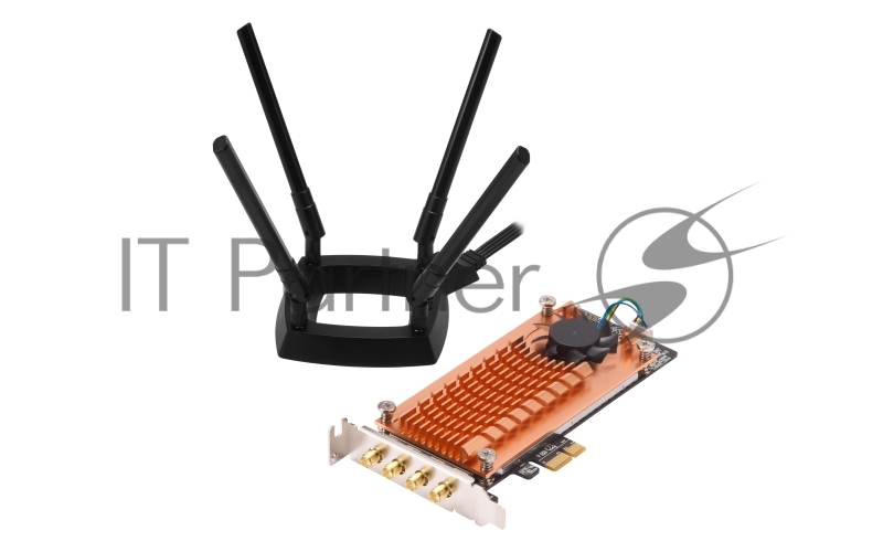 Сетевая карта Wi-Fi QNAP QWA-AC2600 Dual-band AC2600 wireless PCIe expansion card