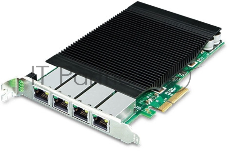 Сетевой адаптер PLANET 4-Port 10/100/1000T 802.3at PoE+ PCI Express Server Adapter (120W PoE budget, PCIe x4, -10 to 60 C, Intel Ethernet Controller)