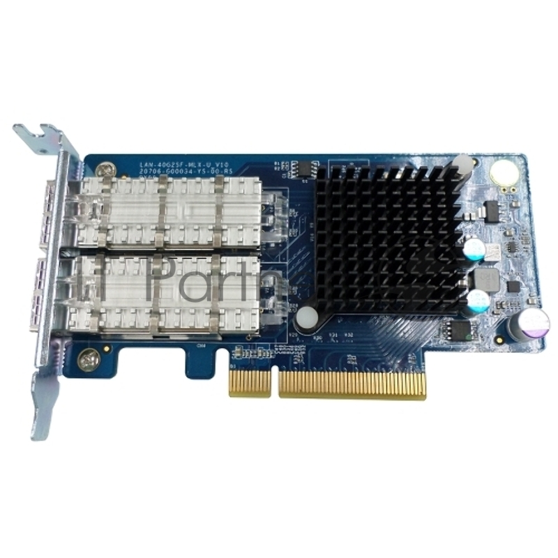 Сетевая карта QNAP LAN-40G2SF-MLX Dual-port 40GbE SFP+ network expansion card, Brackets for rackmount,tower and full height models are included.