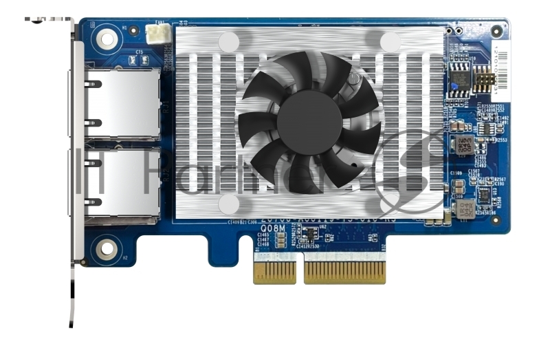 Сетевая карта QNAP QXG-10G2T-X710 LAN Expansion Card, PCIe Gen 3, Two 10GbE (10G / 5G / 2.5G / 1G / 100M)) Ports with SR-IOV and iSCSI, Block-based, Supports Multiple Virtual Disk Modes
