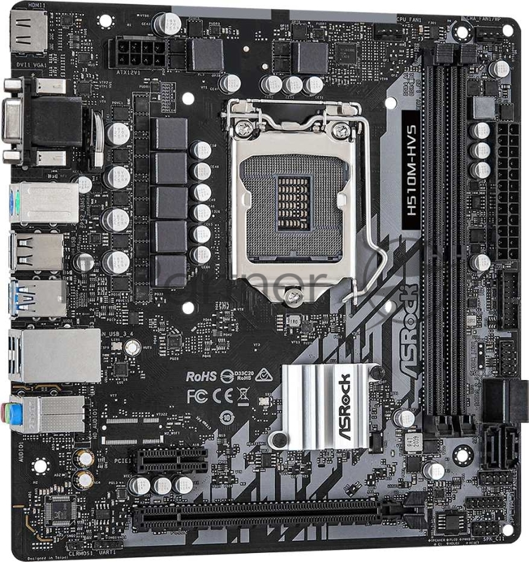 Материнская плата ASRock H510M-HVS H510 S1200 MATX