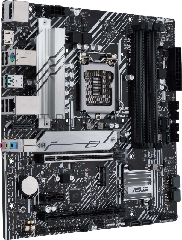 Материнская плата ASUS PRIME B560M-A, LGA1200, B560, 4*DDR4, DP+ 2* HDMI, SATA3 + RAID, Audio, Gb LAN, USB 3.2*6, USB 2.0*6, COM*1 header, LPT*1 header (w/o cable), mATX 90MB17A0-M0EAY0