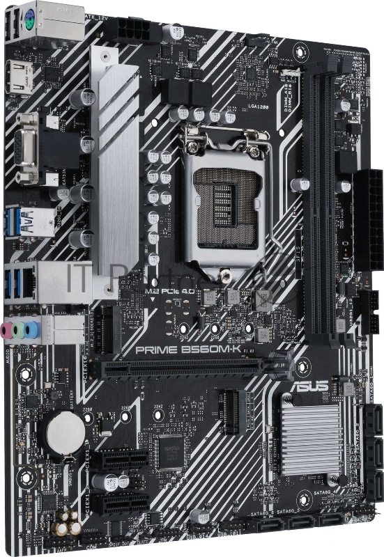 Материнская плата ASUS PRIME B560M-K, LGA1200, B560, 2*DDR4, D-Sub + HDMI, 6 x SATA 6Gb/s, Audio, Gb LAN, USB 3.2*6, USB 2.0*6, COM*1 header (w/o cable), mATX