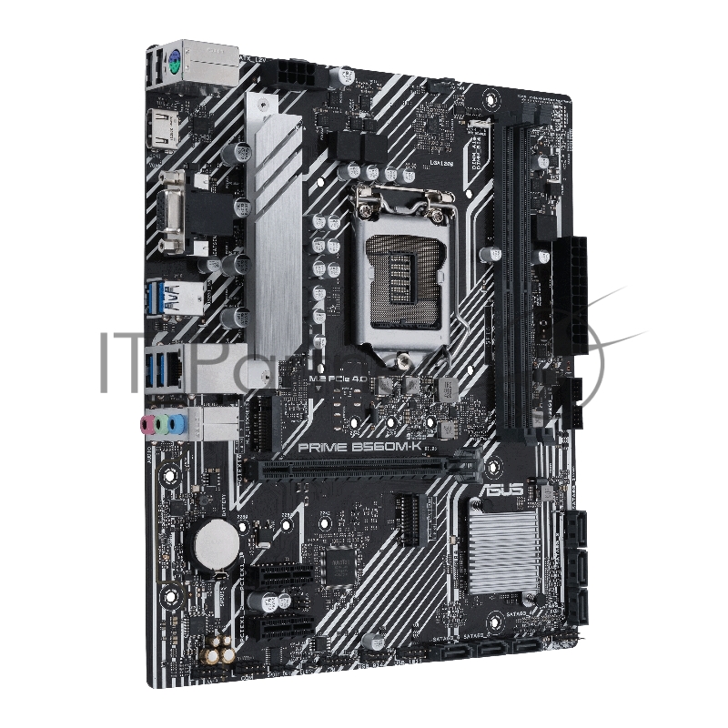 Материнская плата ASUS PRIME B560M-K, LGA1200, B560, 2*DDR4, D-Sub + HDMI, 6 x SATA 6Gb/s, Audio, Gb LAN, USB 3.2*6, USB 2.0*6, COM*1 header (w/o cable), mATX