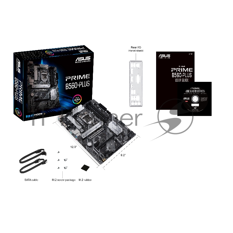 Материнская плата ASUS PRIME B560-PLUS, LGA1200, B560, 4*DDR4, DP+ DVI + HDMI, CrossFireX, SATA3 + RAID, Audio, Gb LAN, USB 3.2*6, USB 2.0*6, COM*1 header (w/o cable), ATX 90MB16N0-M0EAY0