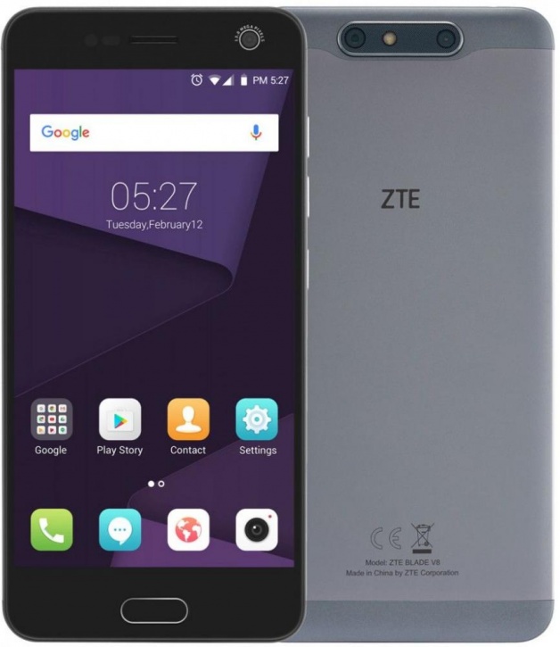 Смартфон ZTE Blade V8 32Gb Gray 5.2 1080x1920 Android 7.0 Dual Sim