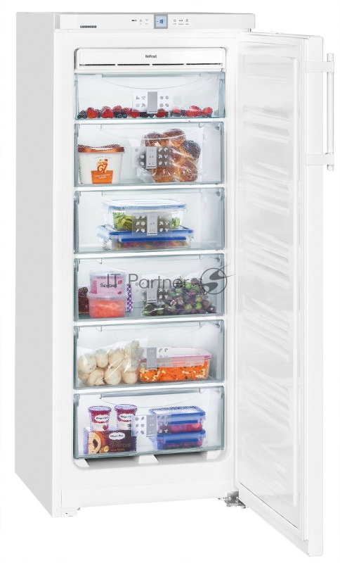 Морозильник LIEBHERR GNP 2356-24 001 Отдельно стоящая морозильная камера Расположение морозильной камеры: вертикальное Общий объем брутто/нетто, л: 226/185, Класс энергопотребления:A++, Расход электроэнергии, кВтч/год: 187, Время сохранения холода, ч