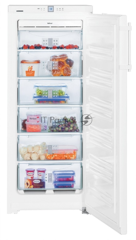 Морозильник LIEBHERR GNP 2356-24 001 Отдельно стоящая морозильная камера Расположение морозильной камеры: вертикальное Общий объем брутто/нетто, л: 226/185, Класс энергопотребления:A++, Расход электроэнергии, кВтч/год: 187, Время сохранения холода, ч