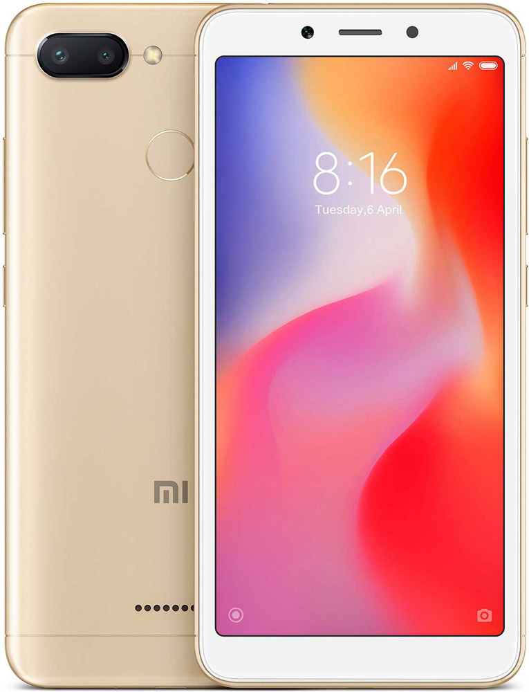 Смартфон Xiaomi Redmi 6 4GB + 64GB Gold
