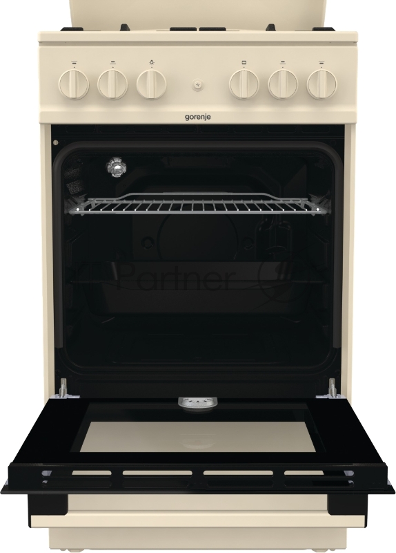 Газовая плита GORENJE GN5112BEF1 85х50х59.4, газовая варочная поверхность, электроподжиг, газовая духовка, бежевый